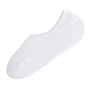 5 Pairs No Show Liner Socks Non Slip Cotton Low Cut Invisible Unisex Footies - White+Light Grey+Dark V528-SOCKS-5PCS-5COLOUR2NAVY-10286