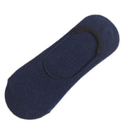 5 Pairs No Show Liner Socks Non Slip Cotton Low Cut Invisible Unisex Footies - White+Light Grey+Dark V528-SOCKS-5PCS-5COLOUR2NAVY-10286