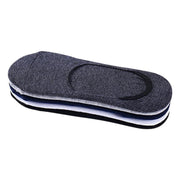 5 Pairs No Show Liner Socks Non Slip Cotton Low Cut Invisible Unisex Footies - Dark Grey V528-SOCKS-5PCS-DARKGREY-76380