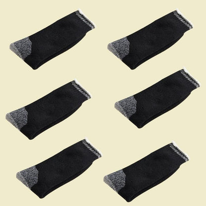 6Pairs 90% Merino Wool Thermal Heavy Duty Extra Thick Quality Work Socks Wool Au V528-SOCKS-BLACK-6PAIRS-368589