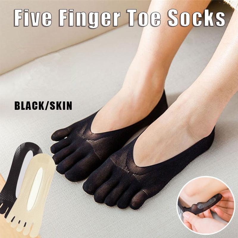 Five Finger Toe Socks Women Invisible Ankle Cut No Show Liner Low Cut Packs - Skin 1 Pair V528-SOCKS-NUDECOLOUR-1PAIR-127587