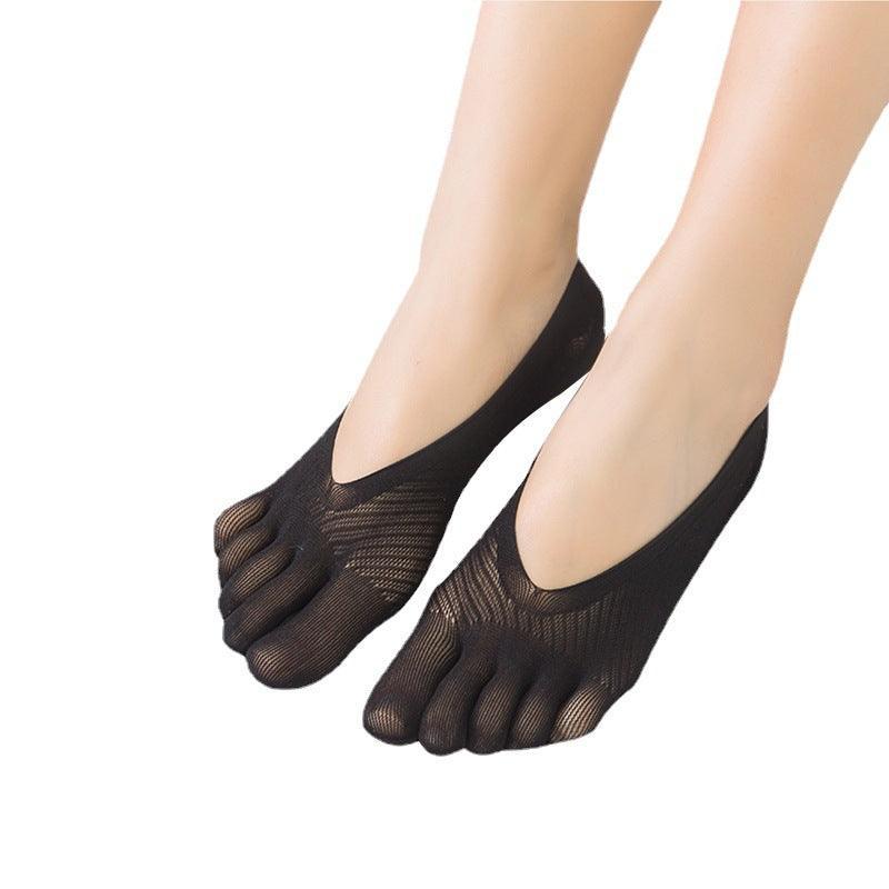Five Finger Toe Socks Women Invisible Ankle Cut No Show Liner Low Cut Packs - Skin 1 Pair V528-SOCKS-NUDECOLOUR-1PAIR-127587