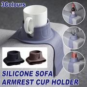 Couch Cup Holder Silicone Drink Coaster Tray Sofa Armrest Stand Car Cup Holder - Coffee V528-SOFA-ARMREST-COFFEE-743758