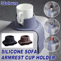 Couch Cup Holder Silicone Drink Coaster Tray Sofa Armrest Stand Car Cup Holder - Grey V528-SOFA-ARMREST-GREY-484194