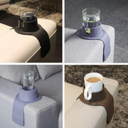 Couch Cup Holder Silicone Drink Coaster Tray Sofa Armrest Stand Car Cup Holder - Grey V528-SOFA-ARMREST-GREY-484194