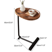 Fashion Snack Side Table C Shaped End Table for Sofa Couch Bed Small Living Room V528-SOFA-CABINET-670288