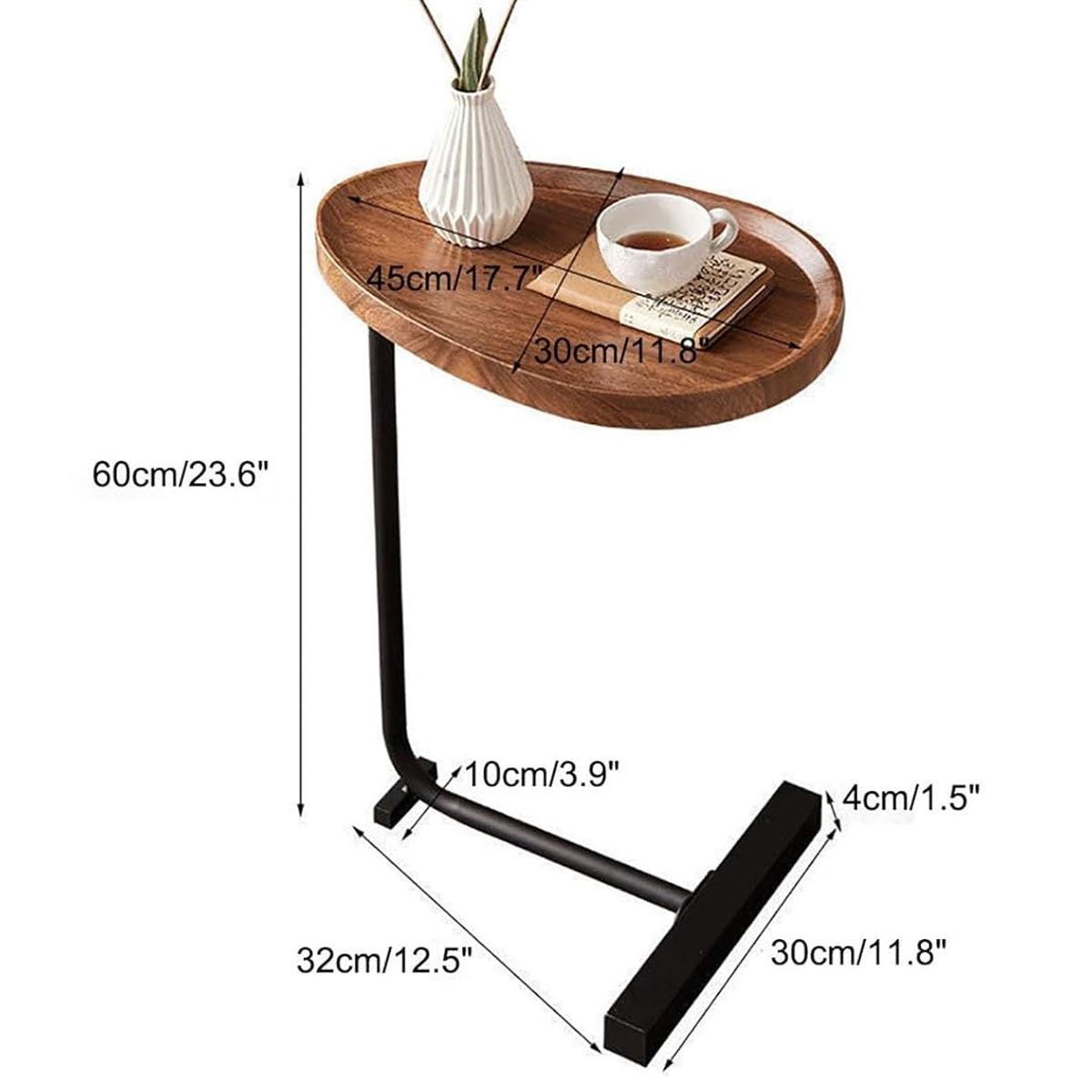 Fashion Snack Side Table C Shaped End Table for Sofa Couch Bed Small Living Room V528-SOFA-CABINET-670288
