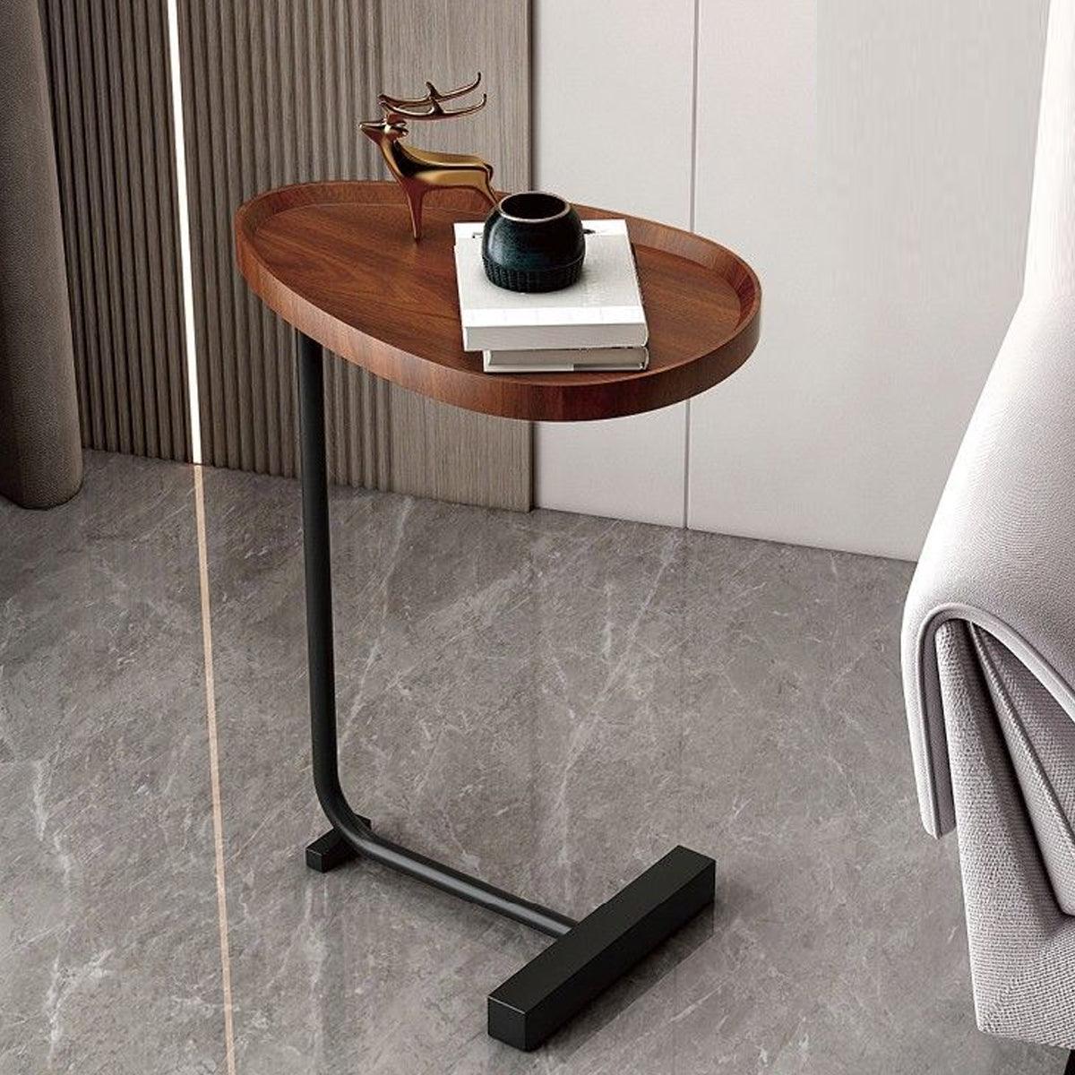 Fashion Snack Side Table C Shaped End Table for Sofa Couch Bed Small Living Room V528-SOFA-CABINET-670288