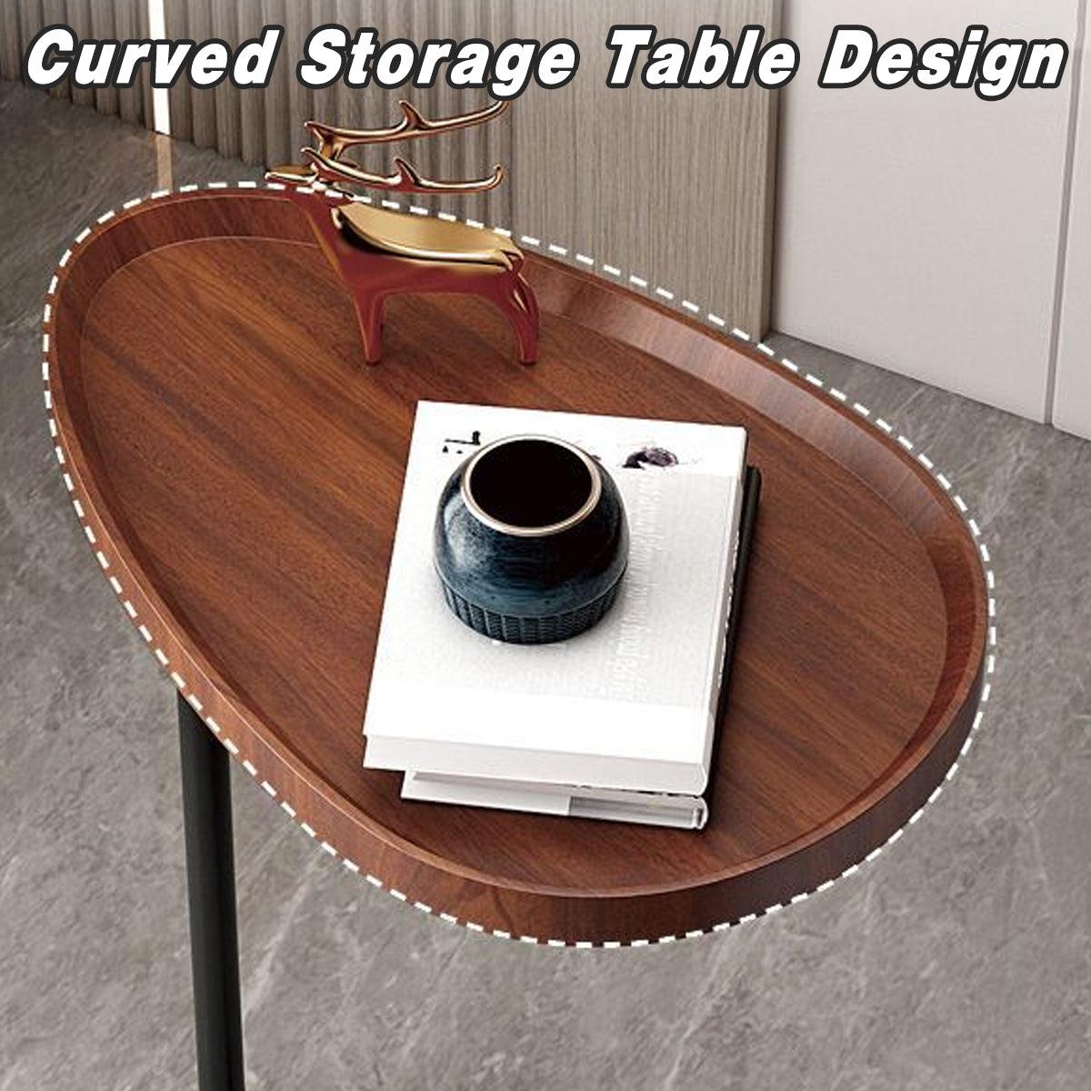 Fashion Snack Side Table C Shaped End Table for Sofa Couch Bed Small Living Room V528-SOFA-CABINET-670288