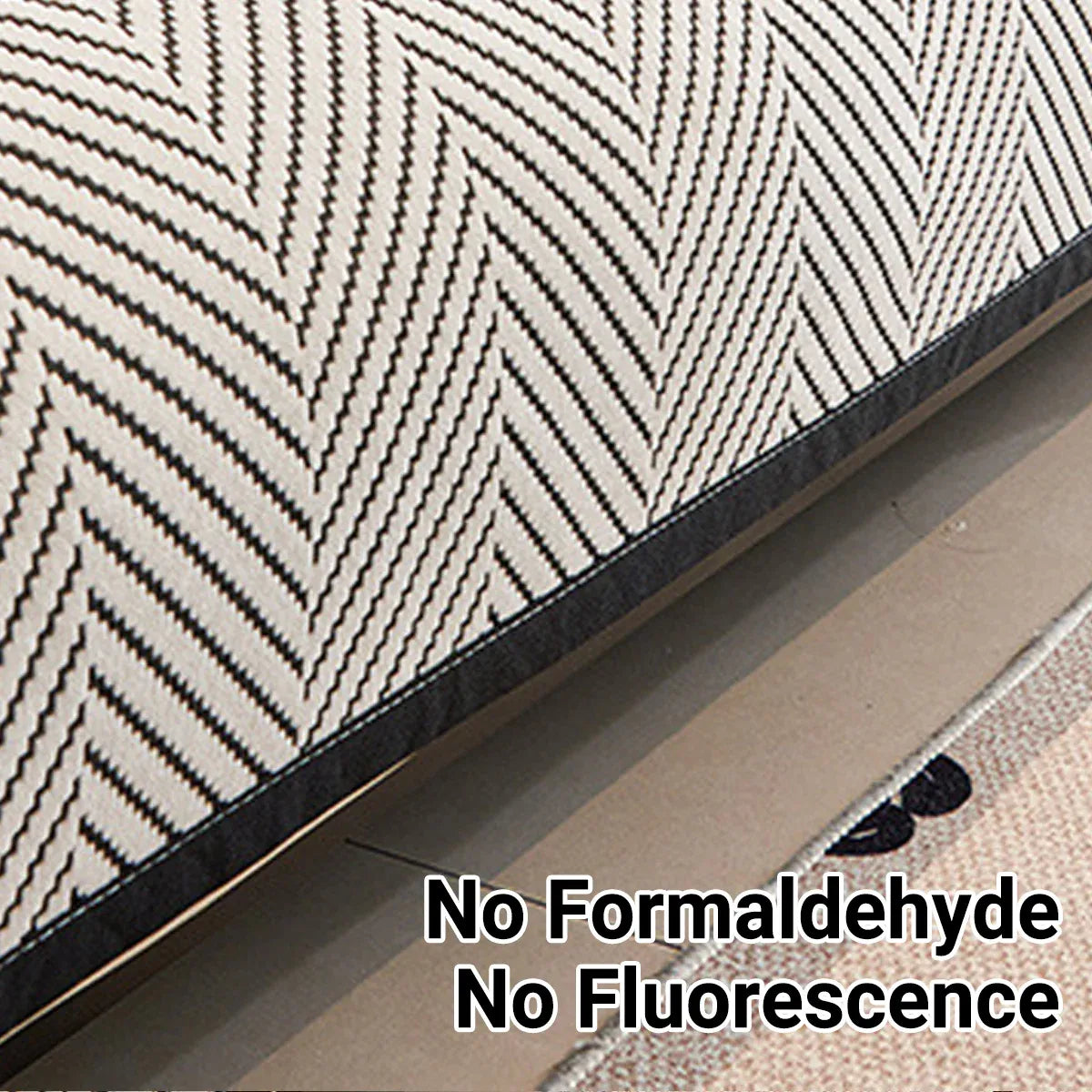 Sofa Cushion Cover Modern Non Slip Couch Protector Furniture Seat Slipcover Pad - 70x210cm V528-SOFA-COVER-BLACK-210-431302