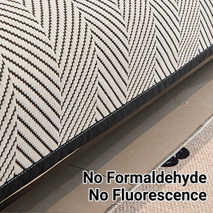 Sofa Cushion Cover Modern Non Slip Couch Protector Furniture Seat Slipcover Pad - 70x210cm V528-SOFA-COVER-BLACK-210-431302