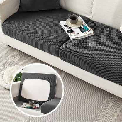 Stretch Sofa Slipcover 4 Seasons Universal Couch Protector Elastic Fabric Cover - Double-Dark-Grey V528-SOFA-COVERS-DOUBLE-DARK-GREY-779186
