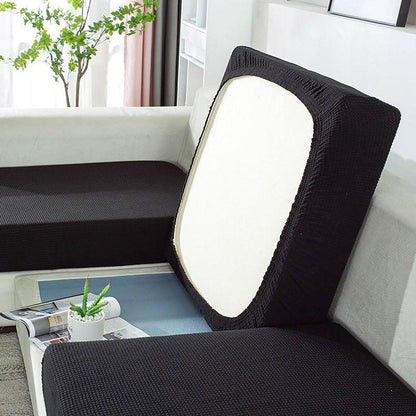 Stretch Sofa Slipcover 4 Seasons Universal Couch Protector Elastic Fabric Cover - Single-Black V528-SOFA-COVERS-SINGLE-BLACK-667642
