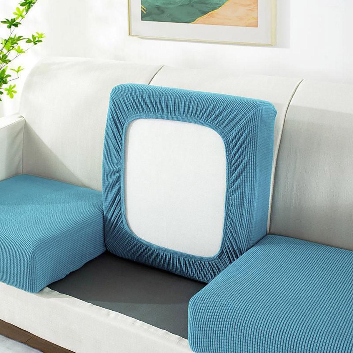Stretch Sofa Slipcover 4 Seasons Universal Couch Protector Elastic Fabric Cover - Single-Blue V528-SOFA-COVERS-SINGLE-BLUE-944432