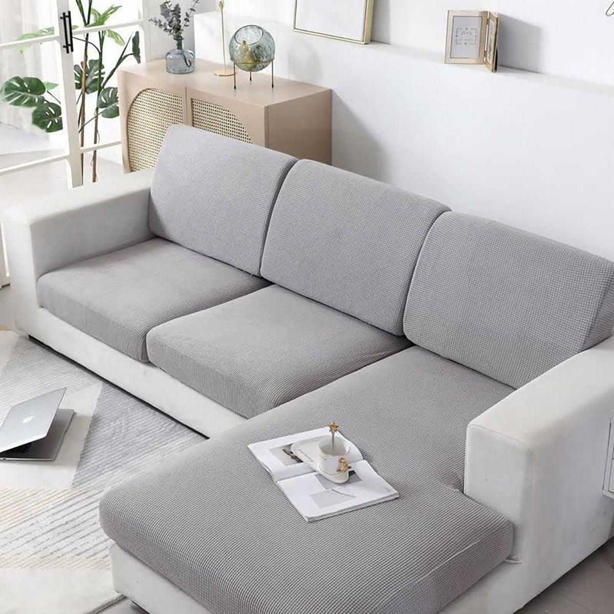 Stretch Sofa Slipcover 4 Seasons Universal Couch Protector Elastic Fabric Cover - Single-Blue V528-SOFA-COVERS-SINGLE-BLUE-944432