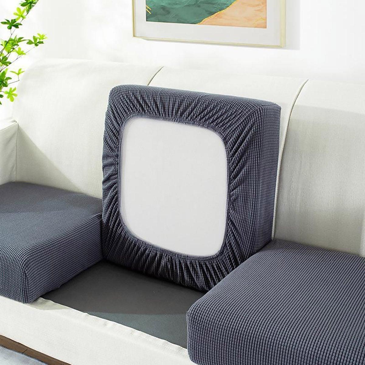 Stretch Sofa Slipcover 4 Seasons Universal Couch Protector Elastic Fabric Cover - Single-Dark-Grey V528-SOFA-COVERS-SINGLE-DARK-GREY-164126