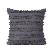 Boho Tassel Fringe Striped Cushion Cover Soft Home Decor Sofa Throw Pillow Case - Grey V528-SOFACASE-GREY-150437