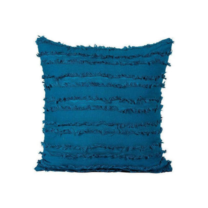 Boho Tassel Fringe Striped Cushion Cover Soft Home Decor Sofa Throw Pillow Case - Red V528-SOFACASE-RED-160921