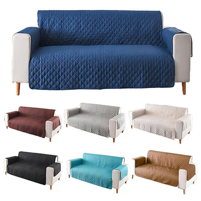 130X195cm Seater Pet Sofa Protector Cover Quilted Couch Covers Lounge Slipcover - Blue V528-SOFACOVER-BLUE-130-196-23553