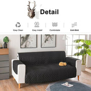 130X195cm Seater Pet Sofa Protector Cover Quilted Couch Covers Lounge Slipcover - Lake Blue V528-SOFACOVER-GREEN-130-196-99317