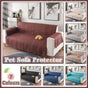 190x195cm Seater Pet Sofa Protector Cover Quilted Couch Covers Lounge Slipcover - Grey V528-SOFACOVER-GREY-190-196-16309