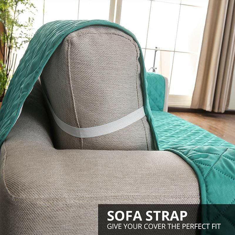 190x195cm Seater Pet Sofa Protector Cover Quilted Couch Covers Lounge Slipcover - Grey V528-SOFACOVER-GREY-190-196-16309