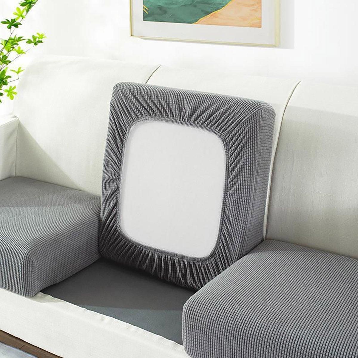 Stretch Sofa Slipcover 4 Seasons Universal Couch Protector Elastic Fabric Cover - Single-Light-Grey V528-SOFACOVERS-SINGLE-LIGHT-GREY-217131