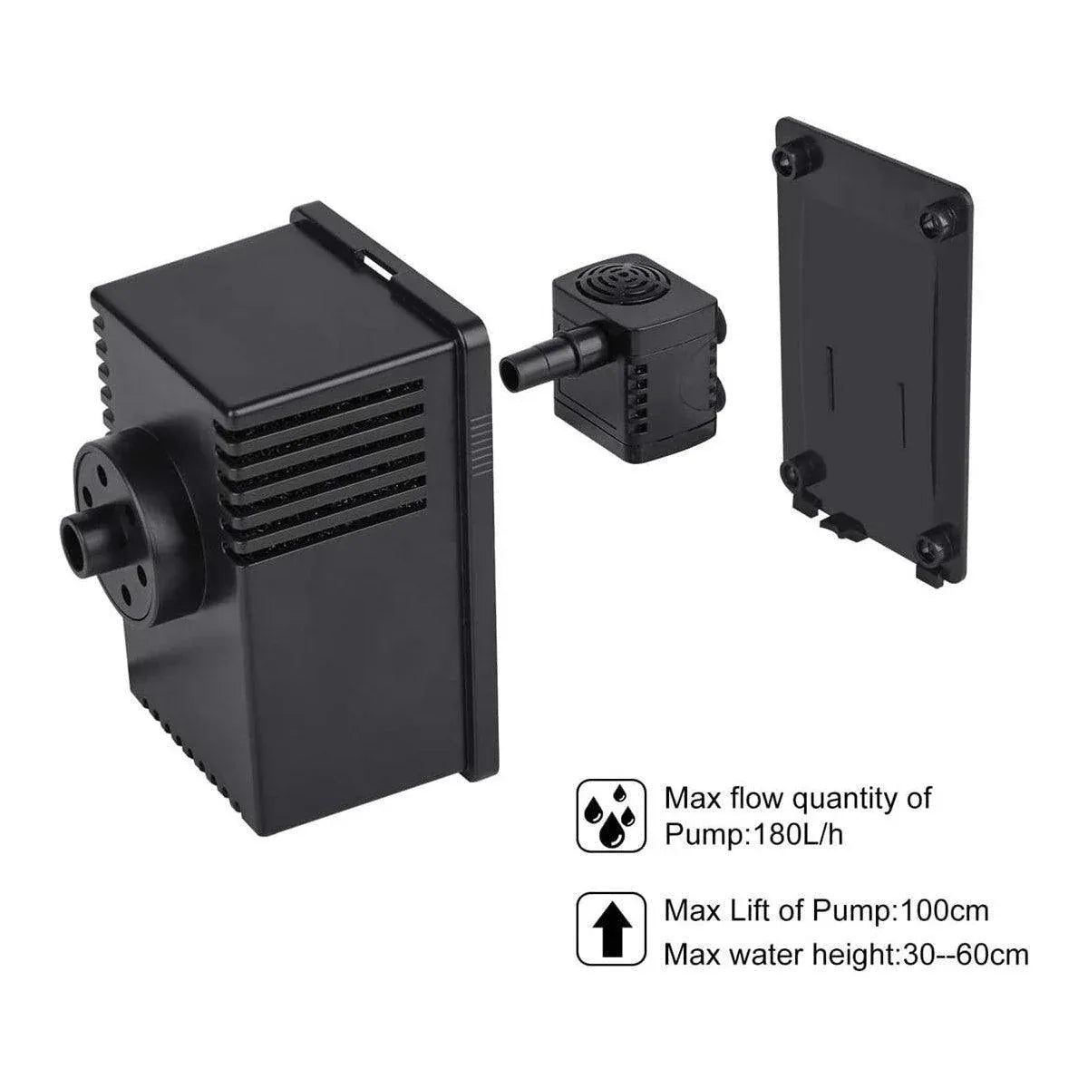 Solar Powered Water Fountain Pump Garden Pond Submersible Filter Fish Tank Kit V528-SOLAR-FOUNTAIN-106365