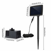 Solar Powered Water Fountain Pump Garden Pond Submersible Filter Fish Tank Kit V528-SOLAR-FOUNTAIN-106365