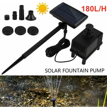Solar Powered Water Fountain Pump Garden Pond Submersible Filter Fish Tank Kit V528-SOLAR-FOUNTAIN-106365