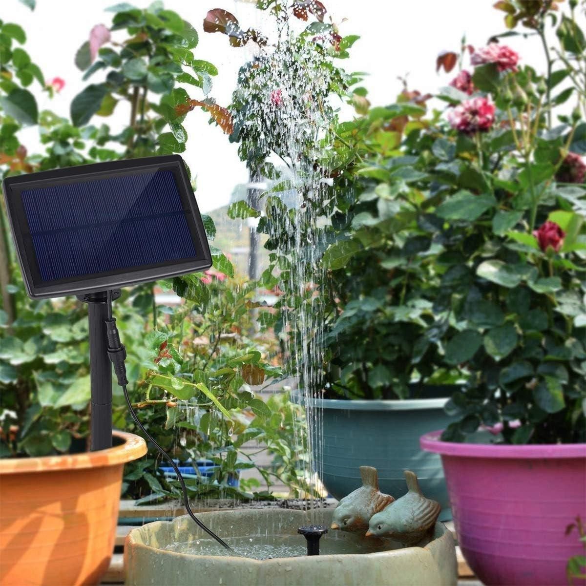 Solar Powered Water Fountain Pump Garden Pond Submersible Filter Fish Tank Kit V528-SOLAR-FOUNTAIN-106365