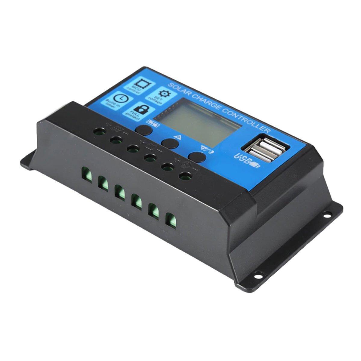 20A Solar Charge Controller 12V 24V LCD 2 USB Ports Lead-Acid Regulator V528-SOLARCHARGECONTROLLER-20A-414877