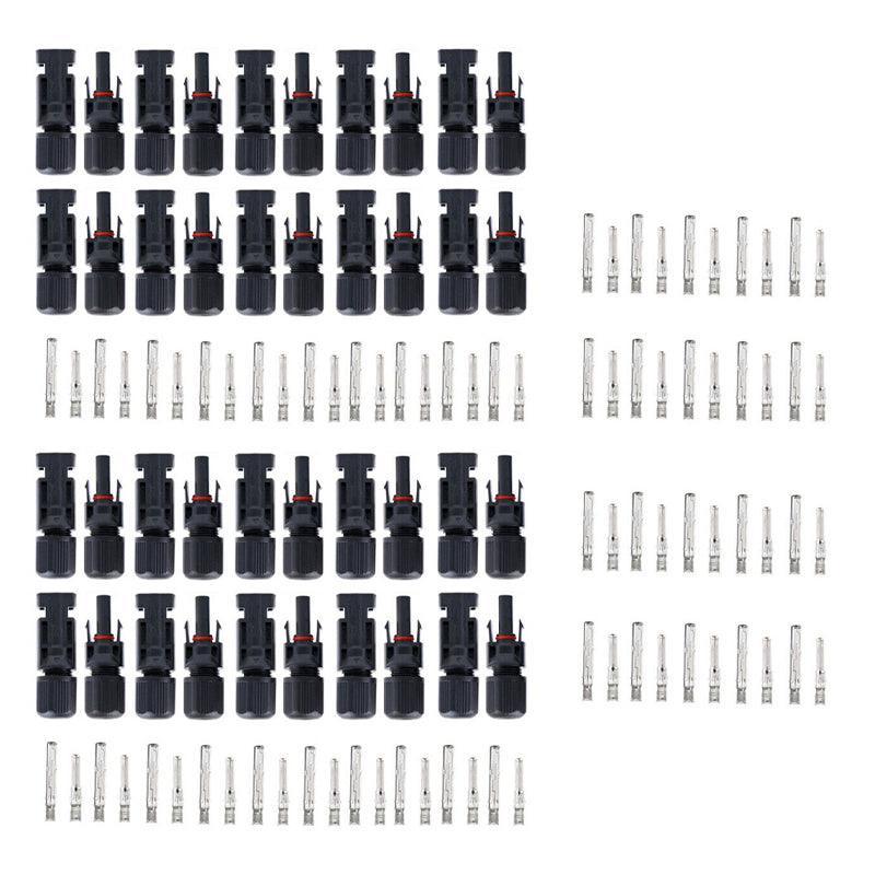 5-20 Pairs PV Connectors Solar Panel 30A Line Plug Socket Male Female IP67 - 5 Pairs V528-SOLARCONNECTOR-5PAIRS-405509