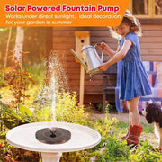 2022 Outdoor Solar Powered Floating Bird Bath Water Fountain Pump Garden Pond Au V528-SOLARFOUNTAIN-698520