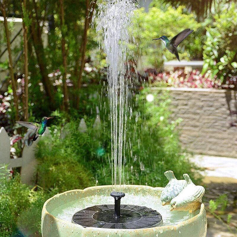 2022 Outdoor Solar Powered Floating Bird Bath Water Fountain Pump Garden Pond Au V528-SOLARFOUNTAIN-698520