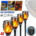 4pcs LED Solar Flickering Flame Torch Lights Outdoor Garden Path Landscape Lamps V528-SOLARLAMP-12LED-4PCS-80295