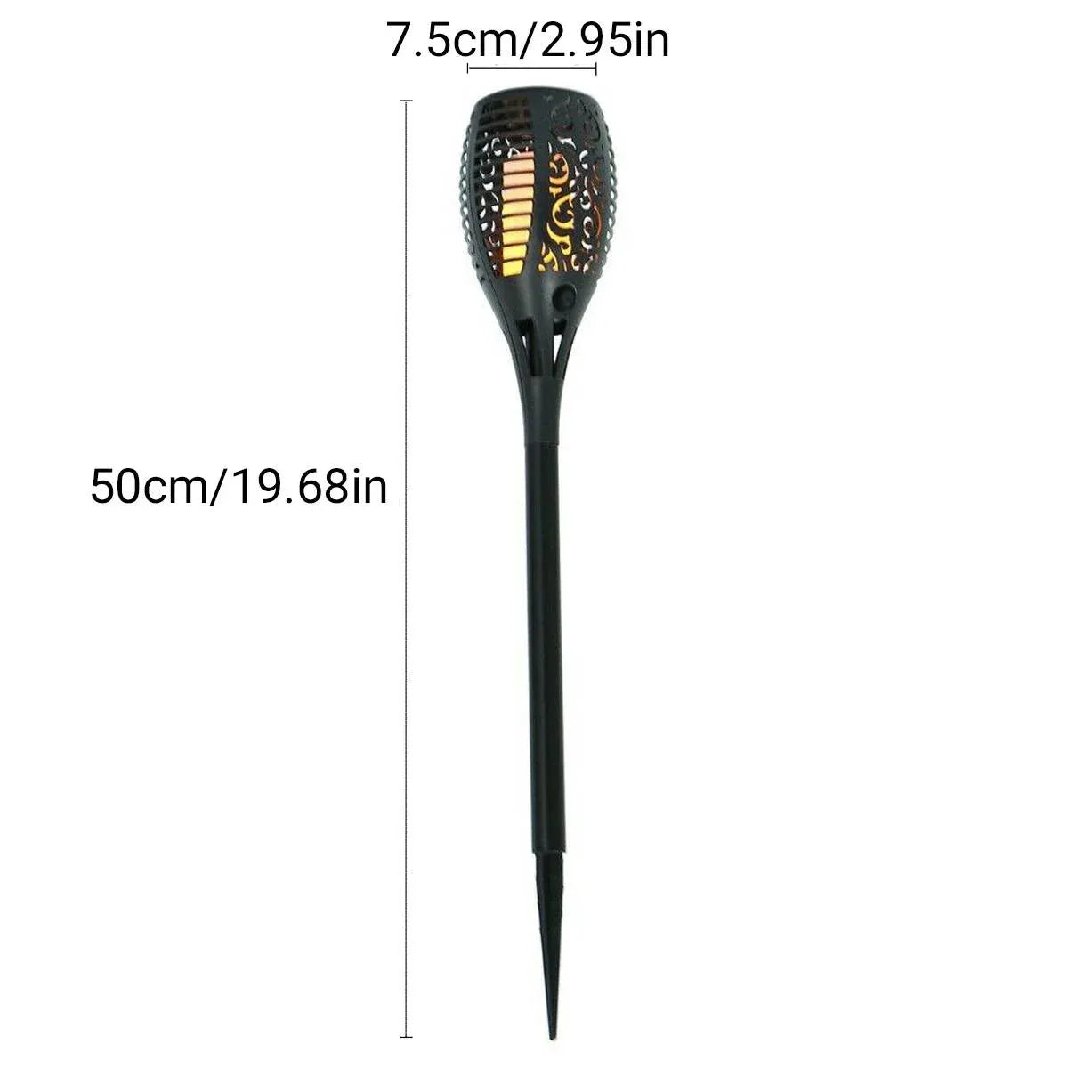 4pcs LED Solar Flickering Flame Torch Lights Outdoor Garden Path Landscape Lamps V528-SOLARLAMP-12LED-4PCS-80295