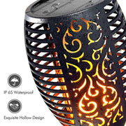 4pcs LED Solar Flickering Flame Torch Lights Outdoor Garden Path Landscape Lamps V528-SOLARLAMP-12LED-4PCS-80295