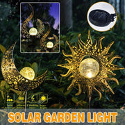 Solar Lights LED Garden Decor Outdoor Path Lights Lawn Light Lantern Lamp - 1X Flame V528-SOLARLAWNLIGHT-FLAMEGOLD-972283