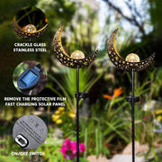 Solar Lights LED Garden Decor Outdoor Path Lights Lawn Light Lantern Lamp - 1X Sun V528-SOLARLAWNLIGHT-SUN-GOLD-379406