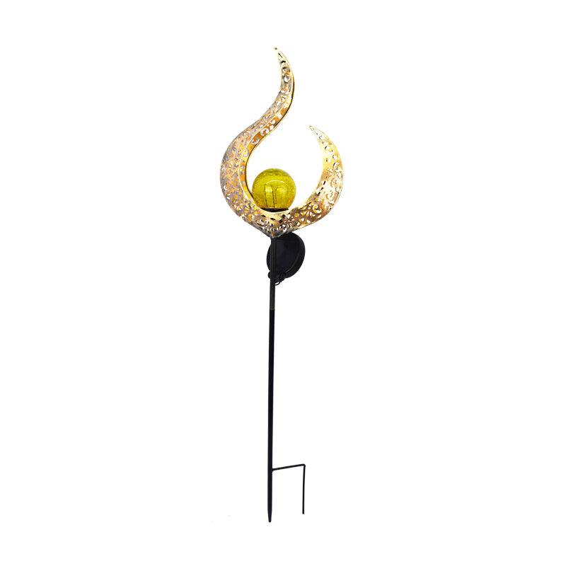 Solar Lights LED Garden Decor Outdoor Path Lights Lawn Light Lantern Lamp - 1X Sun V528-SOLARLAWNLIGHT-SUN-GOLD-379406