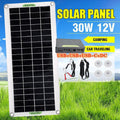 30W Usb Solar Panel Kit Battery Charger Controller Caravan Boat Outdoor Camping V528-SOLARPANELKIT-872734