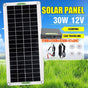 30W Usb Solar Panel Kit Battery Charger Controller Caravan Boat Outdoor Camping V528-SOLARPANELKIT-872734