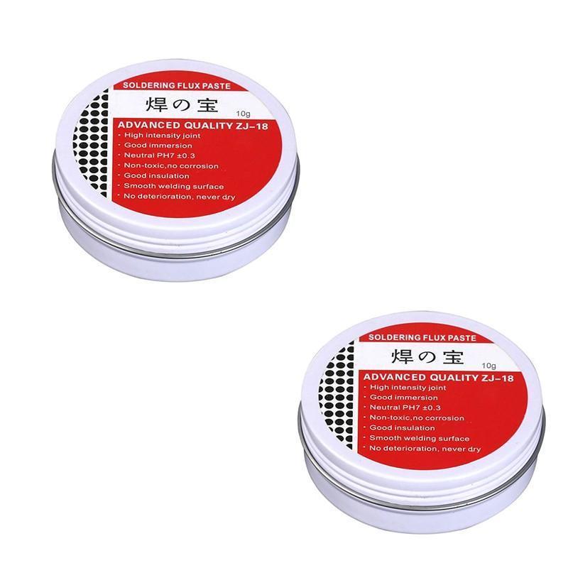 2X 10g Soldering Flux Paste Pcb Rosin Welding Diy High Intensity Solder Zj-18 V528-SOLDERINGFLU-2PCS-665420