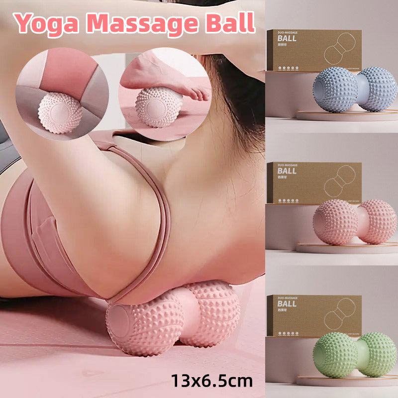 Peanut Massage Ball Foot and Muscle Relaxation Yoga Fitness Massage Tool - Grey V528-SOLES-GREY-998510