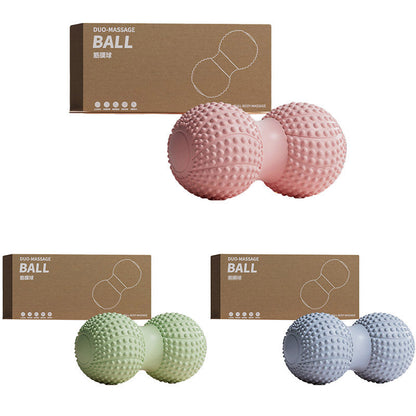 Peanut Massage Ball Foot and Muscle Relaxation Yoga Fitness Massage Tool - Grey V528-SOLES-GREY-998510