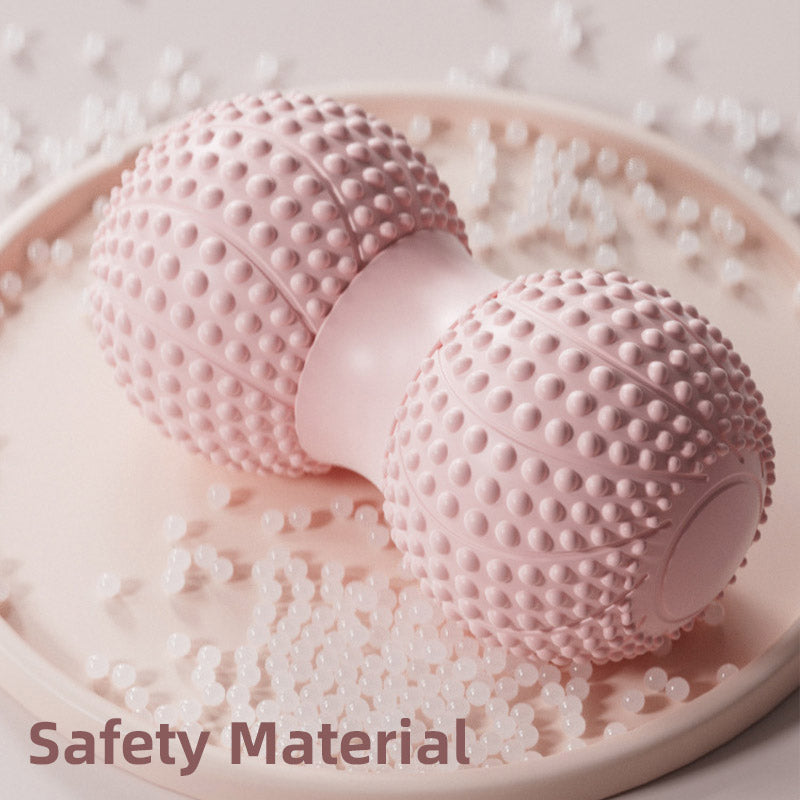 Peanut Massage Ball Foot and Muscle Relaxation Yoga Fitness Massage Tool - Pink V528-SOLES-PINK-911130