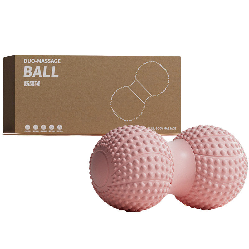 Peanut Massage Ball Foot and Muscle Relaxation Yoga Fitness Massage Tool - Pink V528-SOLES-PINK-911130