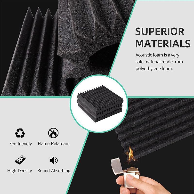 Sound Proofing Acoustic Panels Tiles Foam Studio Egg Shell Insulation Bass Traps - 12PCS V528-SOUNDPROOFCOTTON-12PCS-465412-1