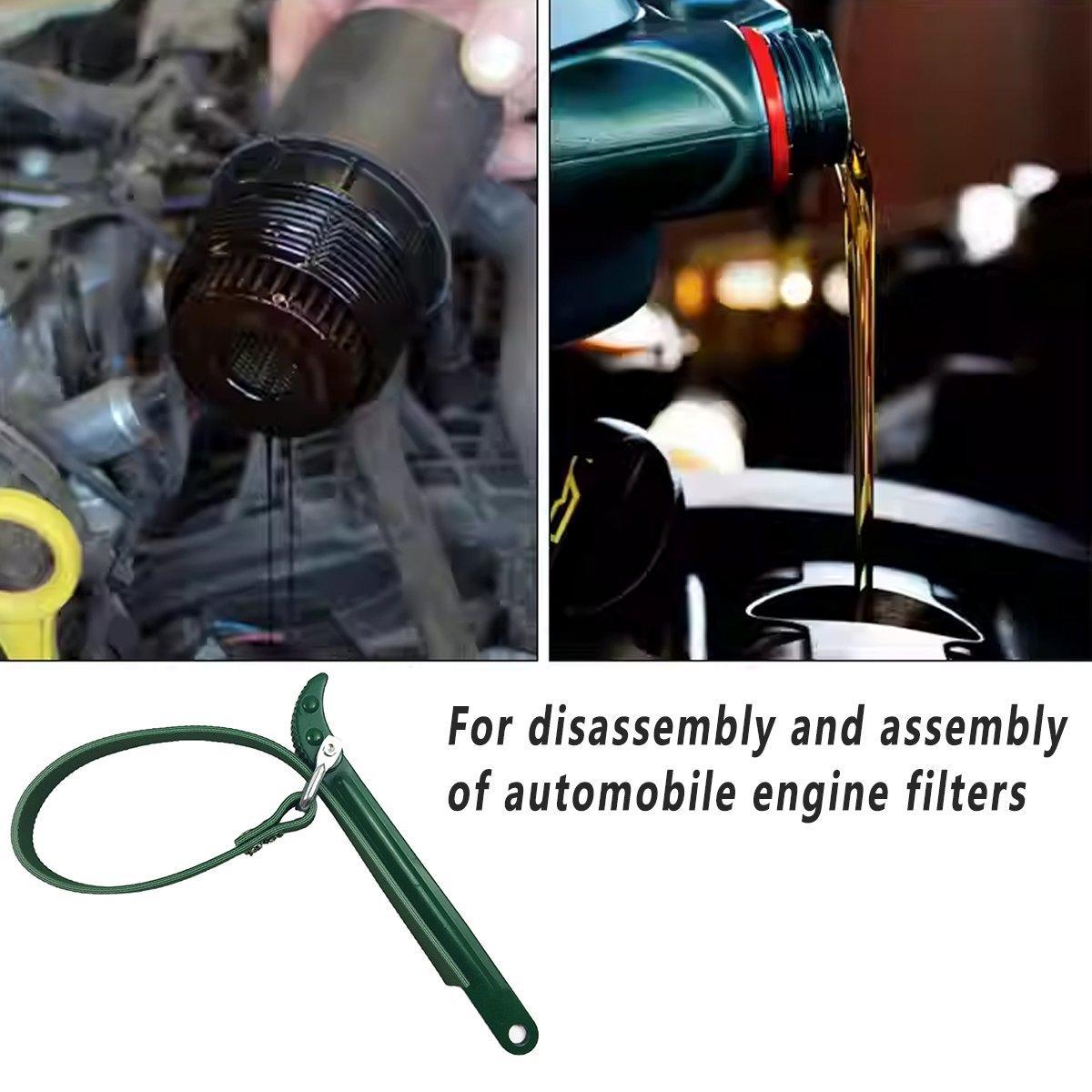 Oil Filter Belt Wrench Puller Strap Spanner Filter Cartridge Removal Tool V528-SPANNER-1PC-996055